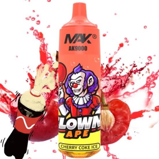 Clown, läsk, körsbär, is, färgglad